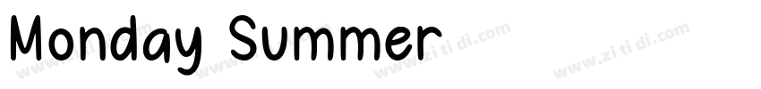 Monday Summer字体转换